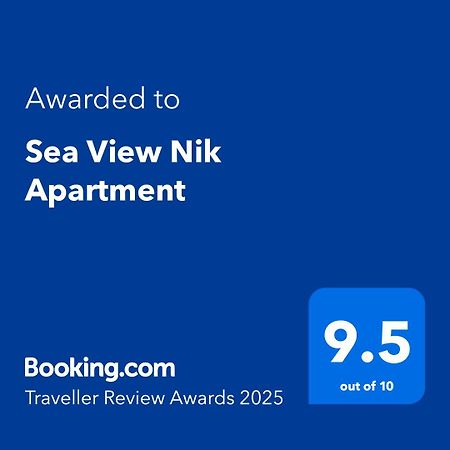 Sea View Nik Apartment Dıraç Dış mekan fotoğraf